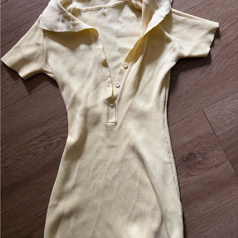 Ribbed Yellow vintage one piece